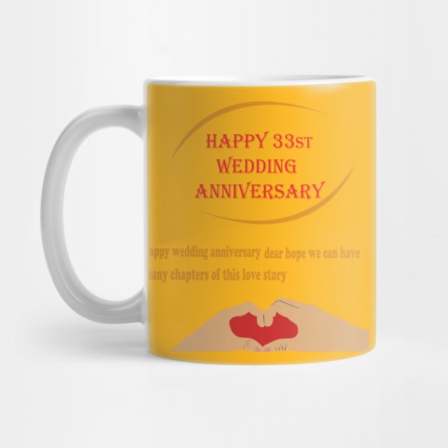 happy 33st wedding anniversary by best seller shop